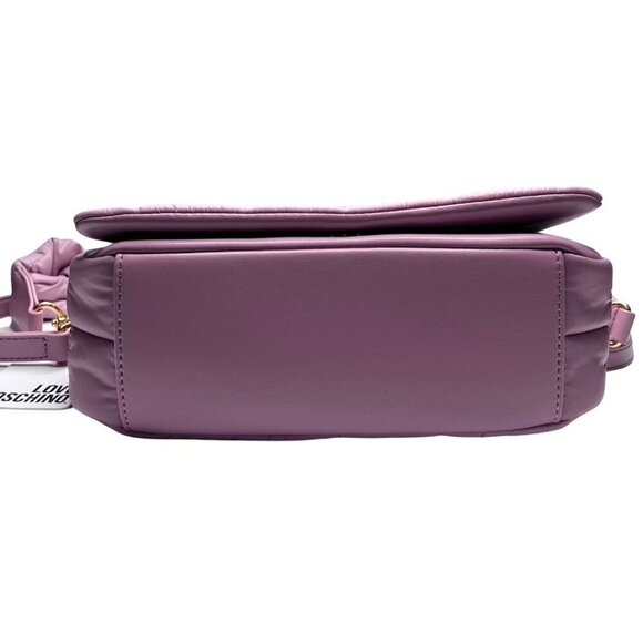 NWT LOVE MOSCHINO LILLA BORSA QUILTED CROSSBODY PUFFER BAG - Picture 6 of 13